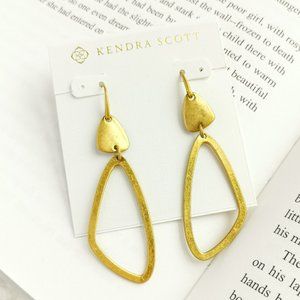KENDRA SCOTT Kira Vintage Gold Drop Earrings